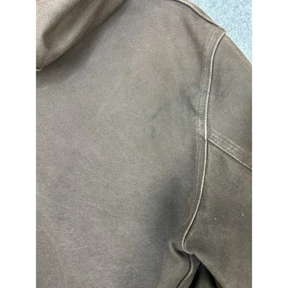 Vintage Carhartt Hooded Zip Up Jacket Mens Large RN# 14806 Brown - Picture 6 of 12